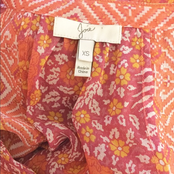 JOIE SHARA PEASANT SILK TANK SIZE XS WOMANS - Picture 8 of 8